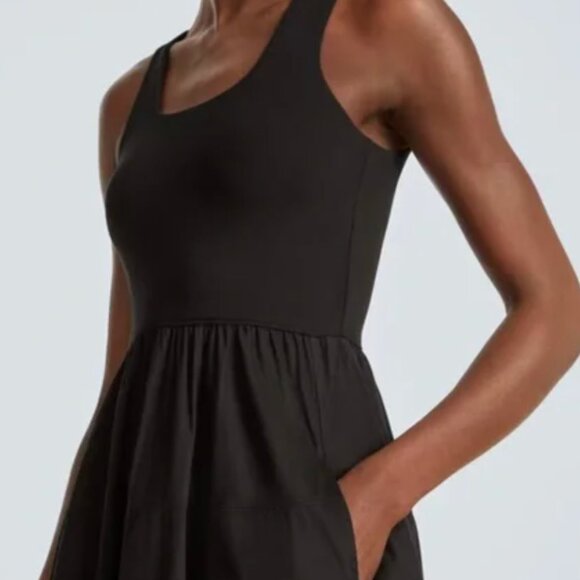 NWT Everlane The Riviera Black Midi Dress SZ Extra Small - Picture 4 of 8